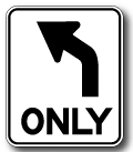 Left Turn Only